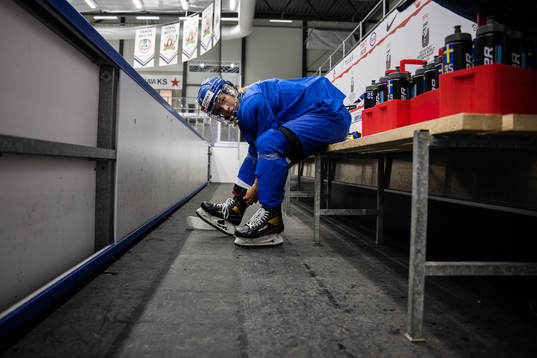 Ebba Berglund of Sweden at a practice session
