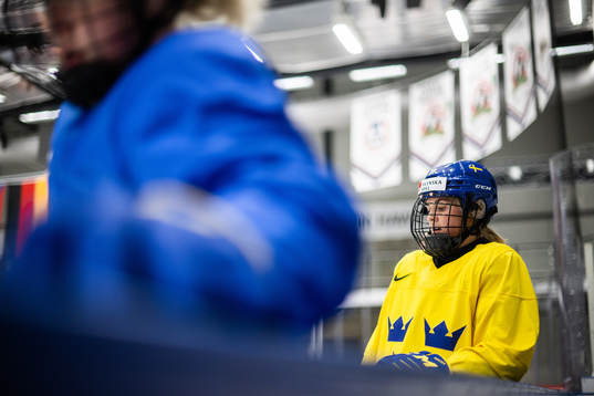 Sofie Lundin of Sweden at a practice session