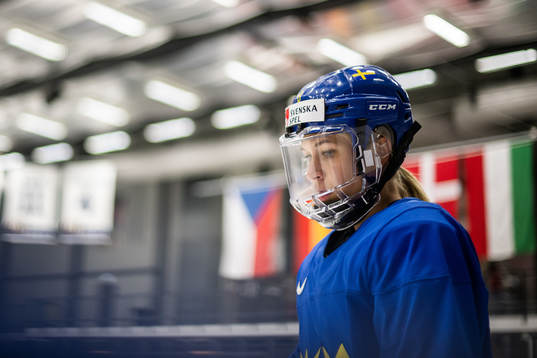 Ebba Berglund of Sweden at a practice session