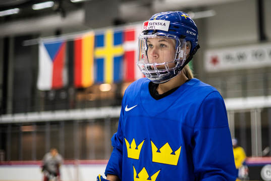 Ebba Berglund of Sweden at a practice session