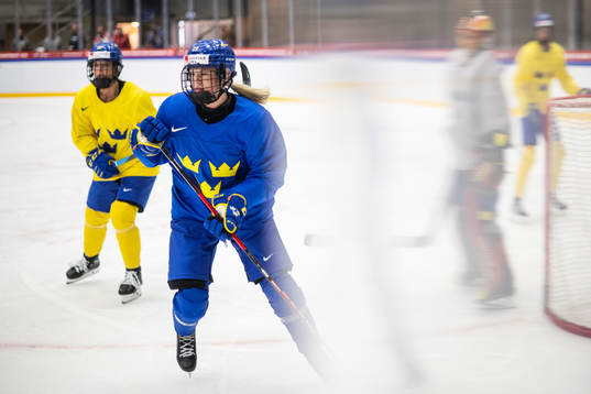 Thea Johansson of Sweden at a practice session