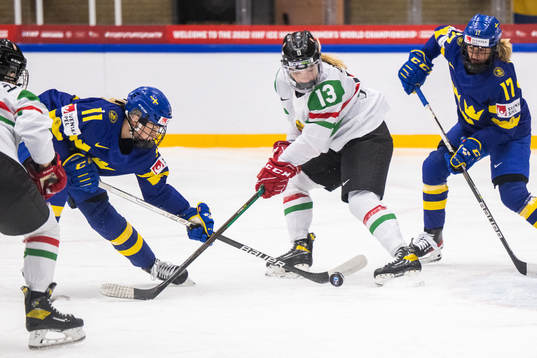 Josefin Bouveng and Sofie Lundin of Sweden against Lotti