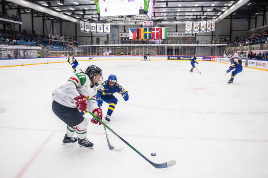 Fruzsina Mayer of Hungary and Sofie Lundin of Sweden