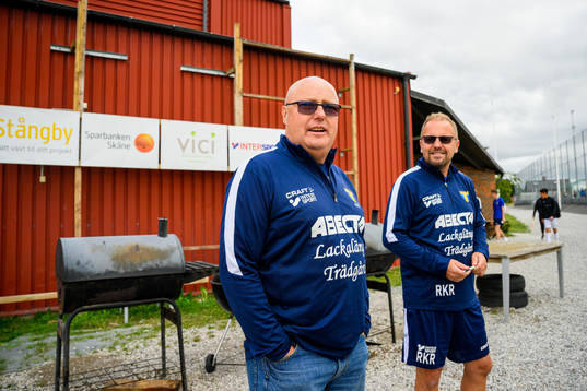 Mats "Holken" Holgersson och tränare Richard ”Kalle”