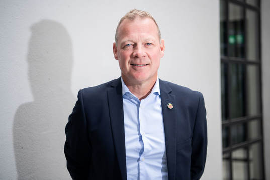 Henrik Stridh, assistant coach of Luleå, poses for portrait