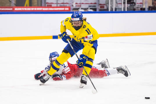 Josefin Bouveng of Sweden and Aneta Tejralova of Czech