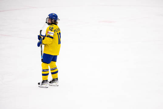 Maja Nylén-Persson of Sweden looks dejected