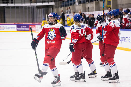 Players of Czech Republic celebrate