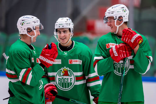 Rögles Adam Engström, Daniel Ljungman och Adam Edström
