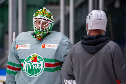 Rögles målvakt Christoffer Rifalk och målvaktstränare
