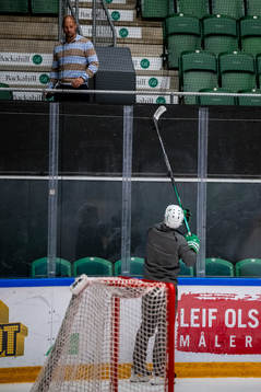 Rögles sportchef Chris Abbott och tränare Cam Abbott