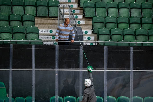 Rögles sportchef Chris Abbott  och tränare Cam Abbott