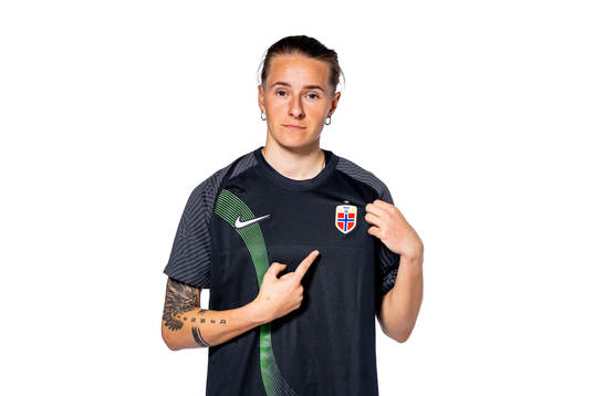 Goalkeeper Rugile Maria Rulyte of the Norwegian women’s