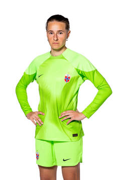 Goalkeeper Rugile Maria Rulyte of the Norwegian women’s