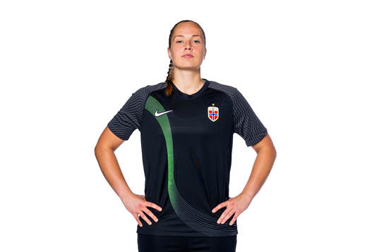 Goalkeeper Aurora Mikalsen of the Norwegian women’s