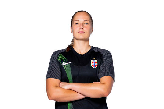 Goalkeeper Aurora Mikalsen of the Norwegian women’s
