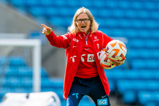 Hege Riise, head coach of the Norwegian women's national