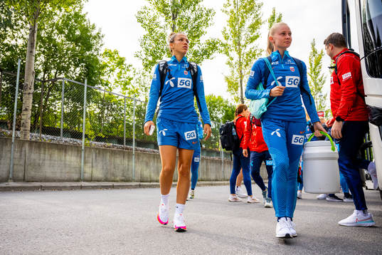 Celin Bizet Ildhusøy and Emilie Marie Joramo of the