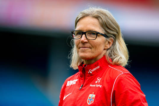 Hege Riise, head coach of the Norwegian women's national