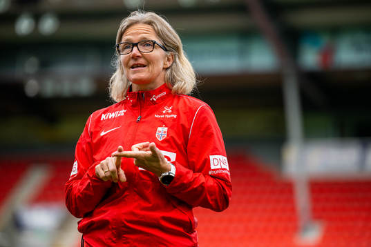 Hege Riise, head coach of the Norwegian women's national