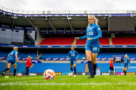 Mathilde Harviken of the Norwegian women's national
