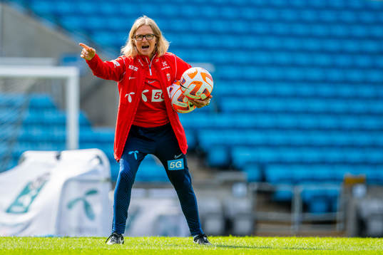 Hege Riise, head coach of the Norwegian women's national
