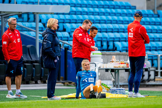 Marit Breivik, team sports coach of Olympiatoppen, and Ada