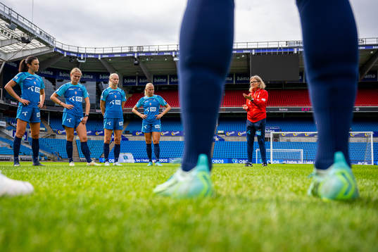 Hege Riise, head coach of the Norwegian women's national