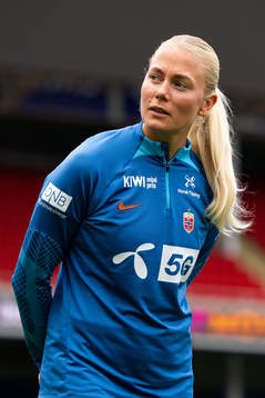 Guro Bergsvand of the Norwegian women's national football