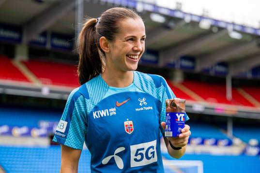 Tuva Hansen of the Norwegian women's national football team