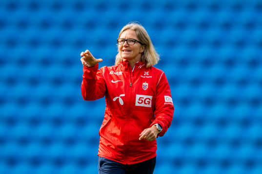 Hege Riise, head coach of the Norwegian women's national