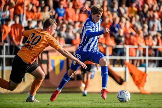Torns IFs Ludvig Bergman och IFK Göteborgs Gustaf Norlin