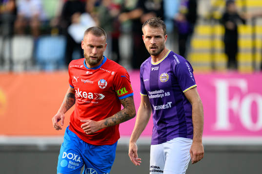 Helsingborgs Alexander Faltsetas och IK Tords Simon Nilsson