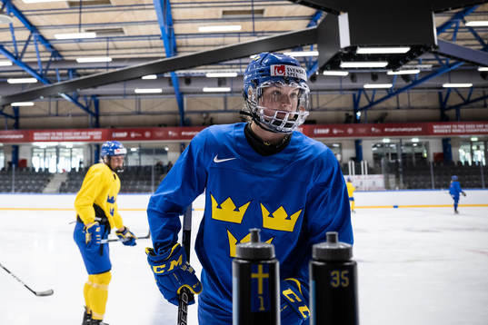 Ebba Berglund of Sweden at a practice session