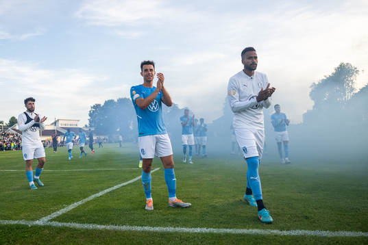 Malmö FFs Moustafa Zeidan, Jonas Knudsen och Isaac Kiese