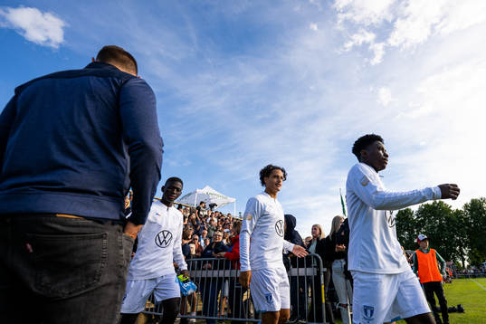 Malmö FFs Mamadou Ousmane Diagne, André Alvarez Perez och