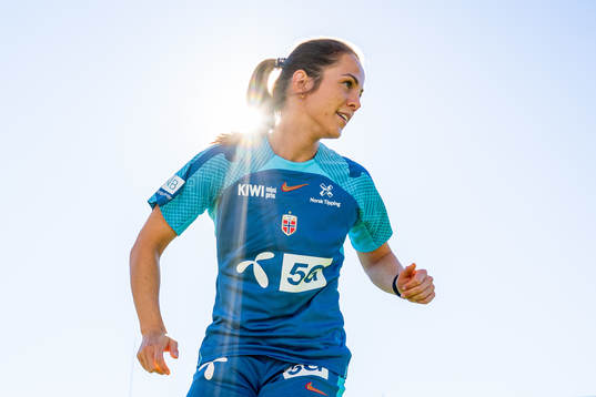 Tuva Hansen of the Norwegian women's national football team