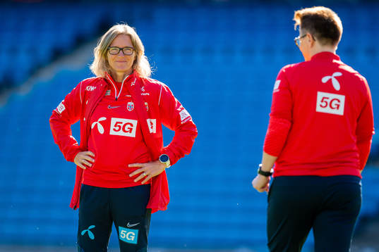 Hege Riise, head coach of the Norwegian women's national