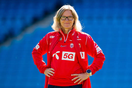 Hege Riise, head coach of the Norwegian women's national
