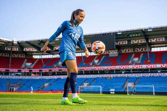 Guro Reiten of the Norwegian women's national football team