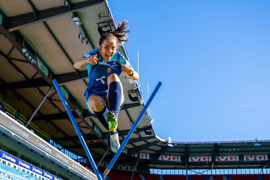 Tuva Hansen of the Norwegian women's national football team