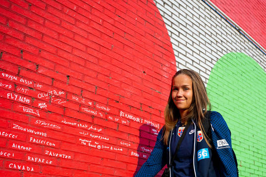 Guro Reiten of the Norwegian women's national football team