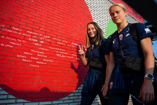 Elisabeth Terland and Julie Blakstad of the Norwegian