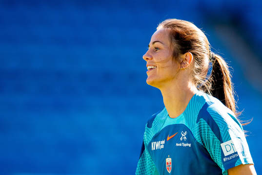 Tuva Hansen of the Norwegian women's national football team