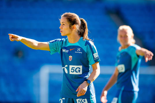 Tuva Hansen of the Norwegian women's national football team