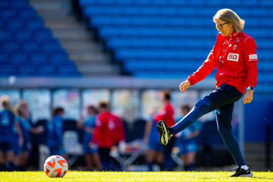 Hege Riise, head coach of the Norwegian women's national