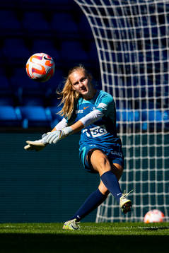 Goalkeeper Sunniva Skoglund of the Norwegian women's