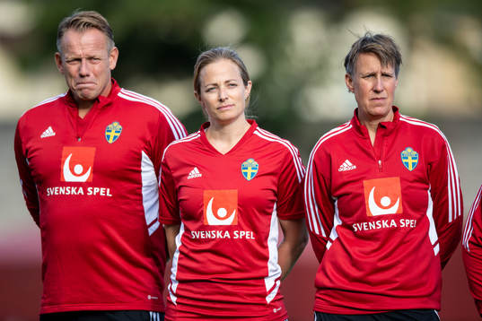 Stefan Dejemyr, head of security, Jenny Larsson, physio and