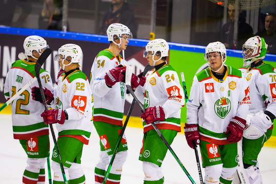 Players of Rögle celebrate