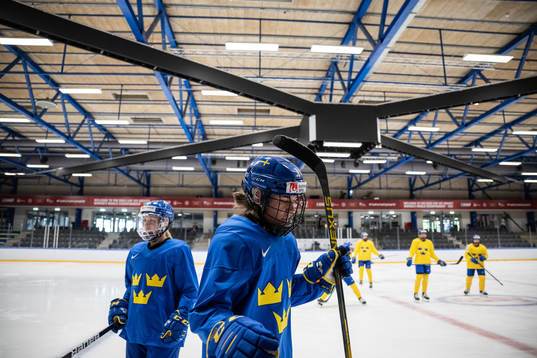 Anna Kjellbin of Sweden at a practice session